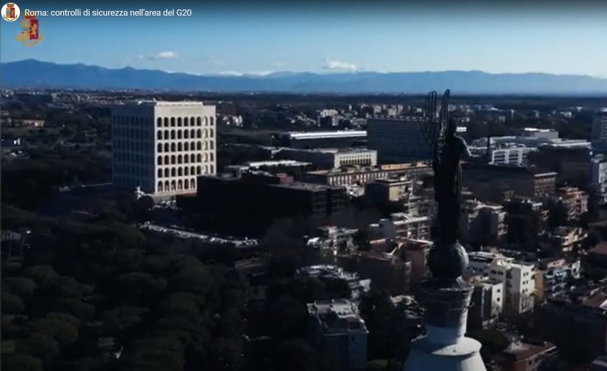 Roma, il dispositivo di sicurezza per il G20